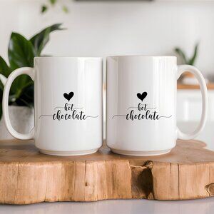 Elegant Hot Chocolate Latte Mug with Bamboo Lid and Latte Spoon